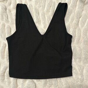 Black cropped SHEIN tank